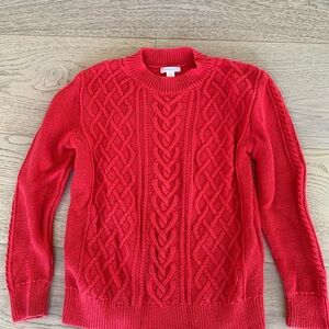 Crewcuts Red Cable Knit Sweater. Size 12Y